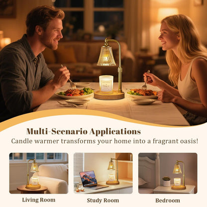 Hong-in Candle Warmer Lamp with Timer,Birthday Gifts for Women Mom Sister