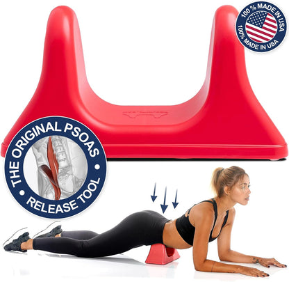 PSO-RITE Psoas Muscle Release Tool – Made in USA, Patented Deep Tissue Massage Device for Your Back, Hip Flexor & Trigger Point Relief, Night Black