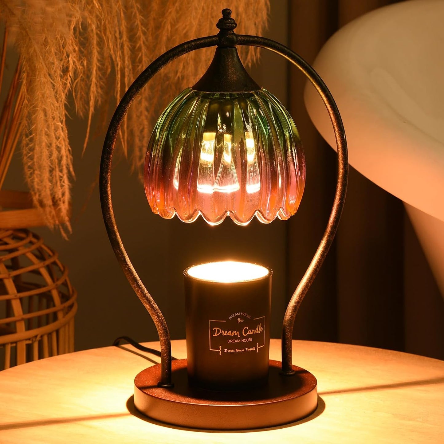 GOODBUY Candle Warmer Lamp with Timer Dimmable: Electric Candle Warmer Birthday Gifts for Women Mom - Candle Lamp Warmer House Warming Gifts New Home Decor - Wax Warmer for Jar Candles with 2 Bulbs