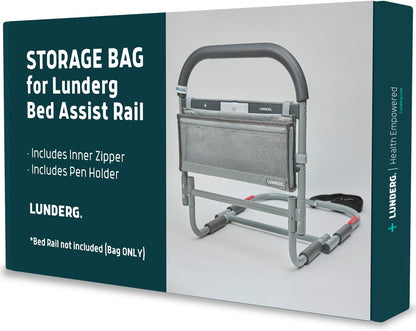 Lunderg Storage Bag for Bed Assist Rail - Replacement or Extra Bag | Lightweight & Perfect to Store Your Glasses, Remote, or Magazines