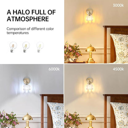 Shenmoyl Vintage Battery Operated Wall Sconce with Green Tulip Glass Lampshade Rechargeable Battery Powered Wall Light with Remote Control for Bedside Bedroom Doorway