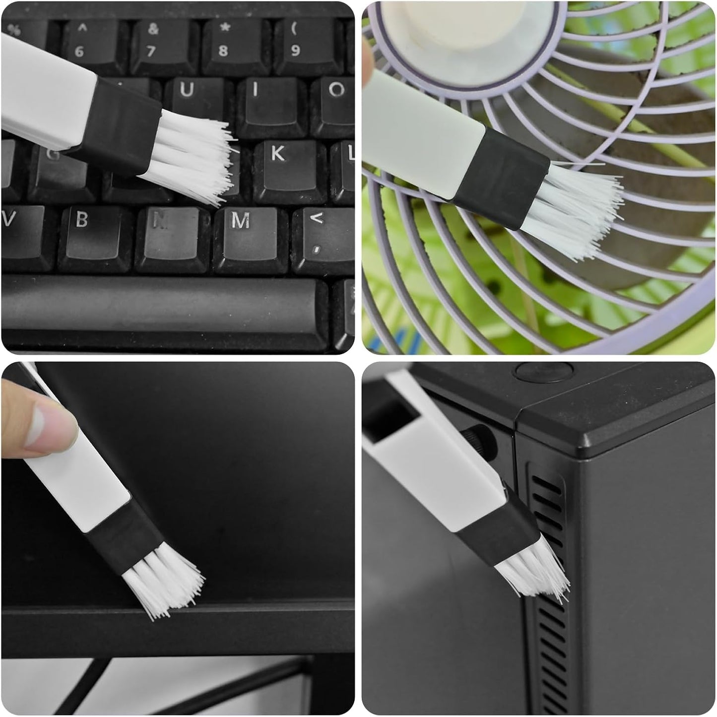7Pcs Crevice Cleaning Brush, Multifunctional Window Track Cleaning Tools and Window Groove Cleaning Brush, Home Kitchen Bathroom Window Faucets, Easy to Use Cleaner Supplies Tool