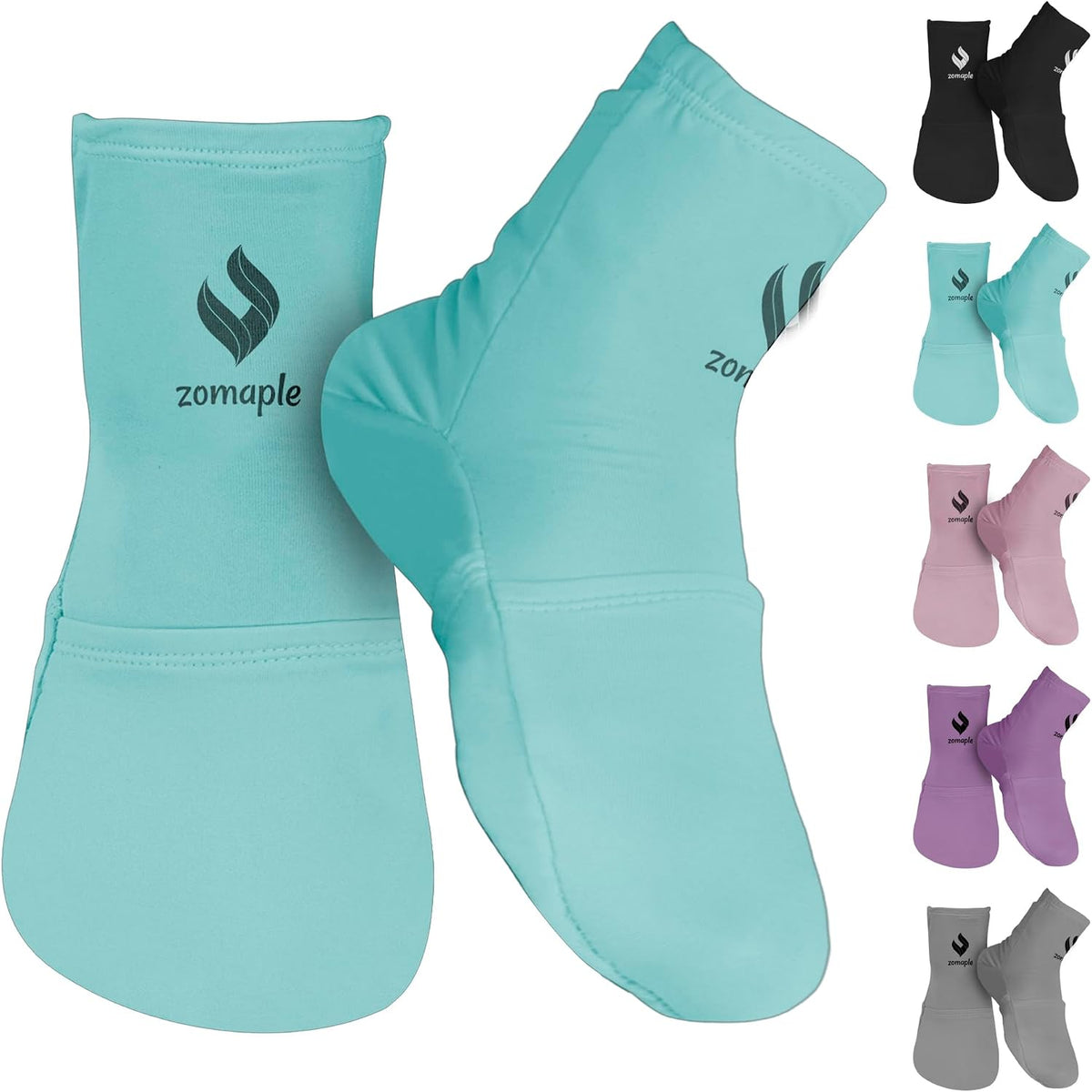 Zomaple Cold Therapy Socks, 2 Gel Packs for Neuropathy & Hot Feet Comfort