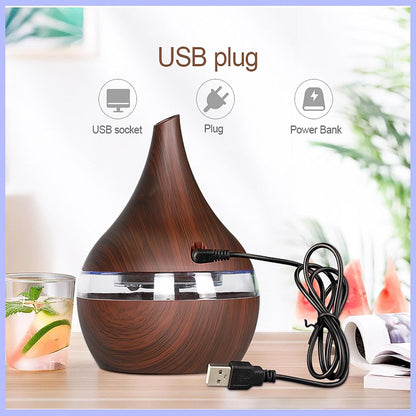 300ml Cool Mist 7 Colorful Lights Humidifier, 10-20 Hour Runtime for Plants