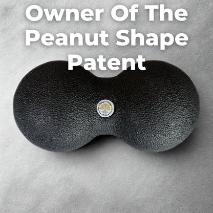 Peanut - The Better Peanut Ball Roller for Deep Tissue Massage, Mobility, Physical Therapy, Double Lacrosse Ball Massage, Back Pain, Myofascial Release, Muscle Knots, Suboccipital, & Acupoint