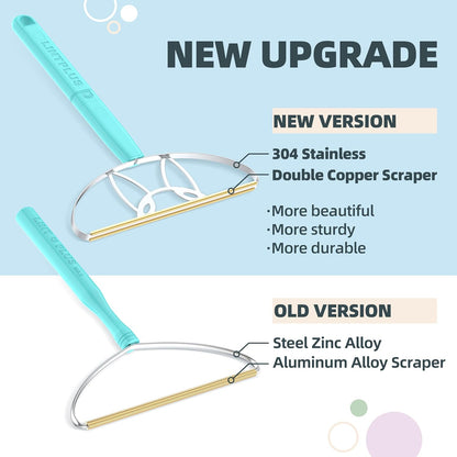 Deep Cleaner Pro Pet Hair Remover-Special Cat Hair Remover Multi Fabric Edge and Carpet Rake Scraper by LINTPLUS-Dog Hair Remover for Rugs,Couch & Pet Towers-Easy to Every Hair!