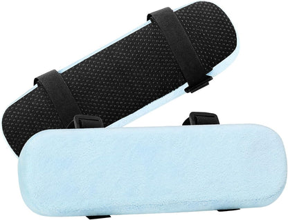MOSISO Chair Armrest Pads, Home/Office Chair Arm Rest Covers, Black | 2 Pack Memory Foam Comfy Computer Gaming Elbow Cushion, Removable Washable Elbow, Support Forearm Pressure Relief