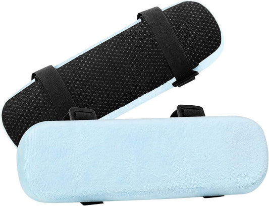 MOSISO Chair Armrest Pads, Home/Office Chair Arm Rest Covers, Black | 2 Pack Memory Foam Comfy Computer Gaming Elbow Cushion, Removable Washable Elbow, Support Forearm Pressure Relief