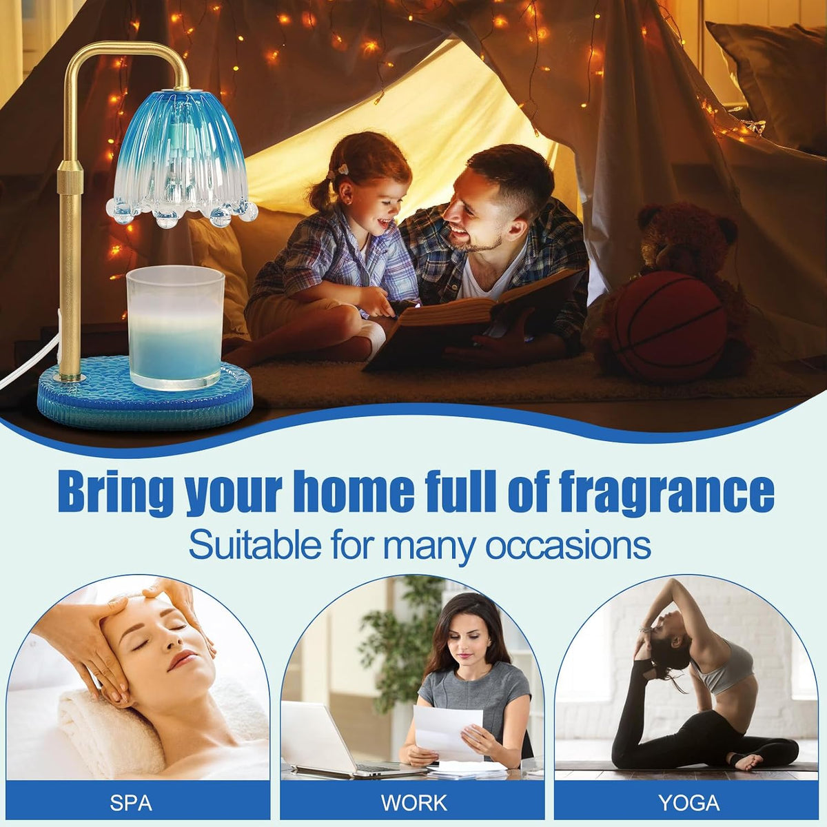 Candle Warmer Lamp with Timer,Birthday Gifts for Women