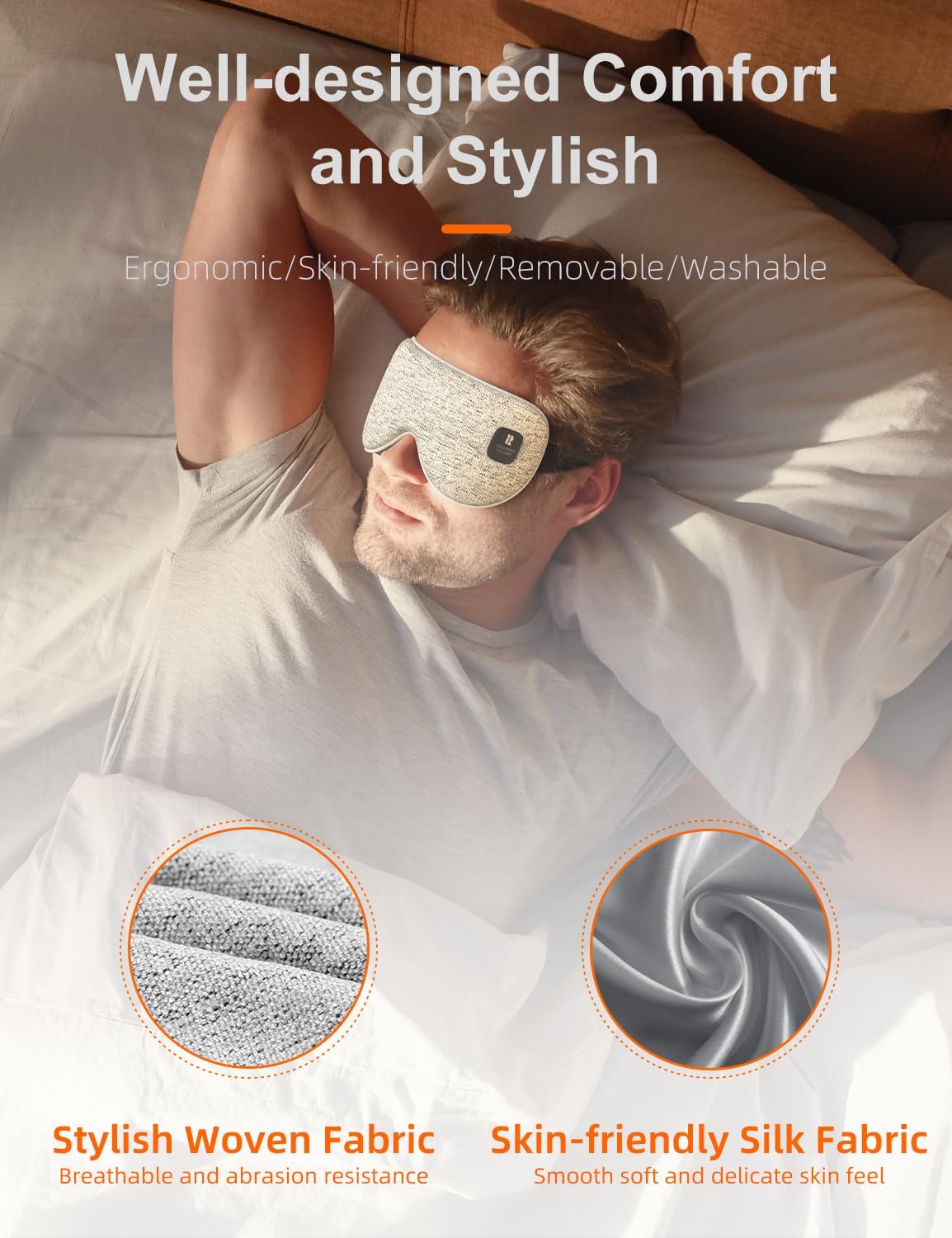 Silk Cordless Heated Eye Mask, Fast Heat Electric Warm Compress for Dry Eye