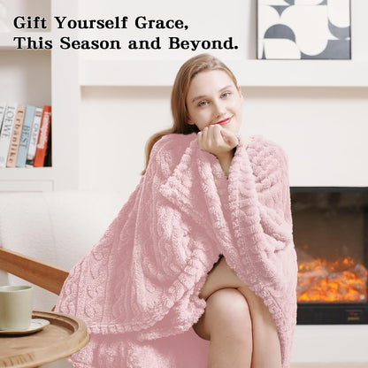 Wearable Blanket Sherpa Fleece Shawl Blanket with Pockets Blanket Poncho Cape for Adults, Cozy Shawl TV Throw Blankets