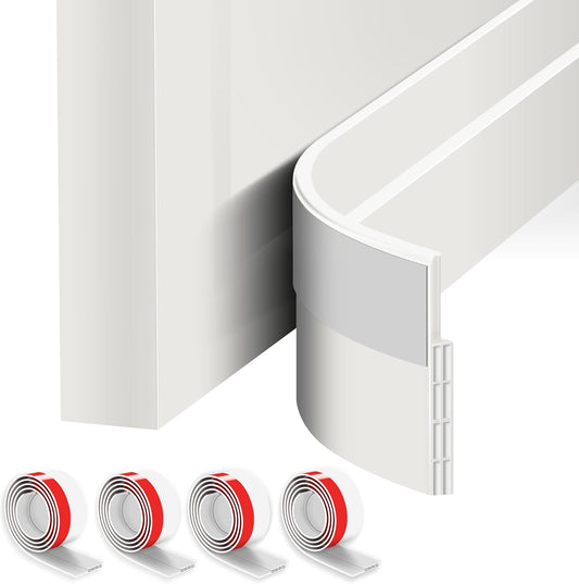 Sightor Door Draft Stopper, 4 Pack Under the Door Draft Blocker | Under Door Sweep for Exterior & Interior Doors, Adjustable Weather Stripping Door Bottom Seal Blocker Noise