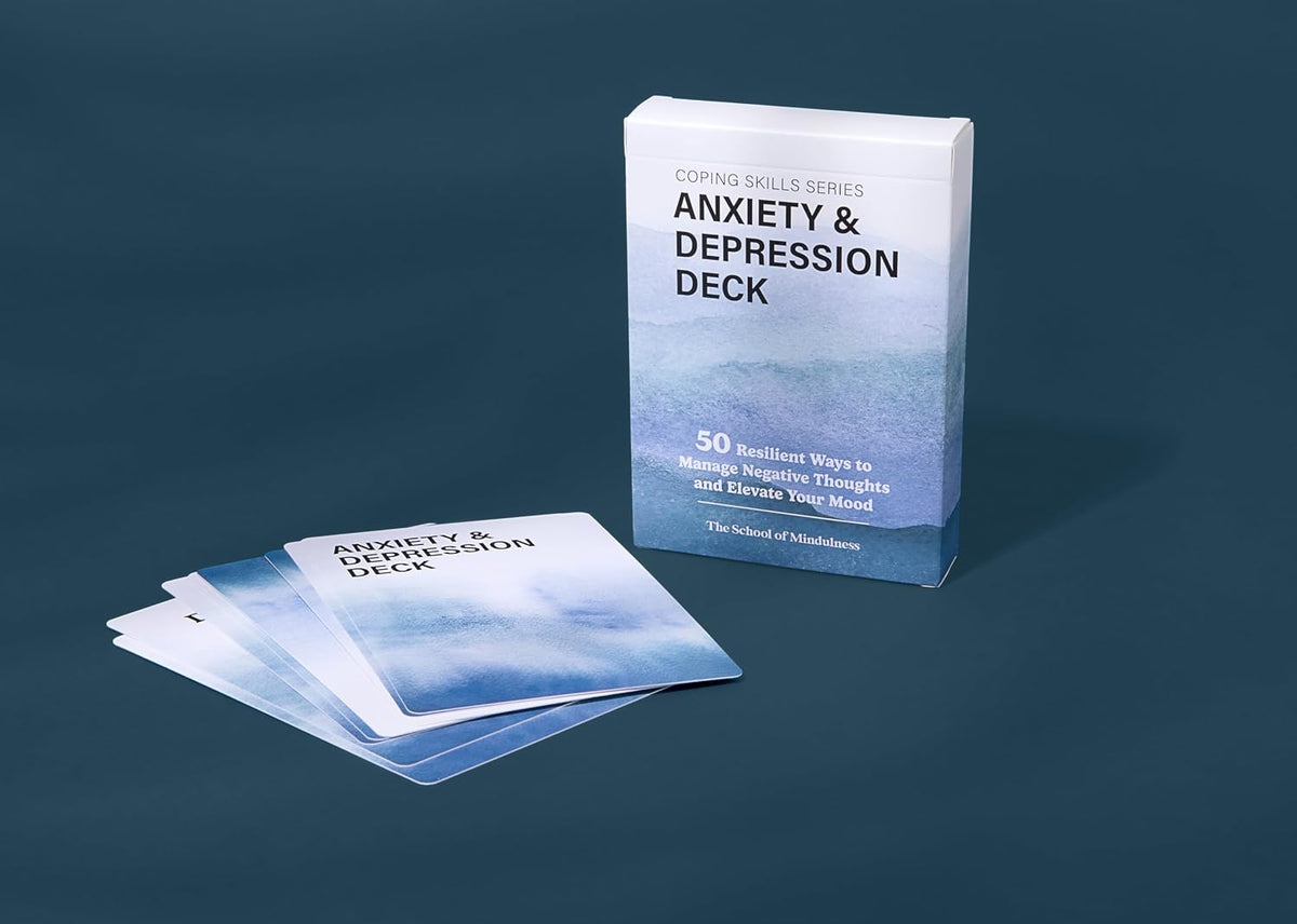 The School of Mindfulness- Mindfulness Coping Skills Series Deck, for Depression and Anxiety, Anger Management, and Cravings and Triggers (Anger Management)