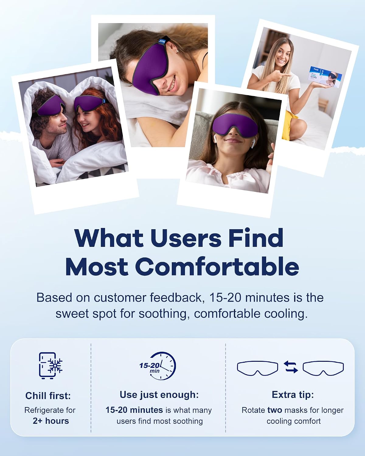 Cooling Gel Eye Mask for Puffy Eyes, Larger Full-Eye Contour Cold Compress | Ice-Cold Gel Therapy, Forehead & Upper Cheek Cooling Relief, Reusable Ice Pack for Eyes, FSA Eligible Items HSA, Black