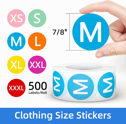 1600 PCS, 3/4" Color Round Dot Stickers, 10 Colors-20 Sheets | Circle Color Coding Blank Labels for Kids/Office/Classroom, Easy Peel, Ideal in Garage/Yard Sale Price self-adhesive Labels