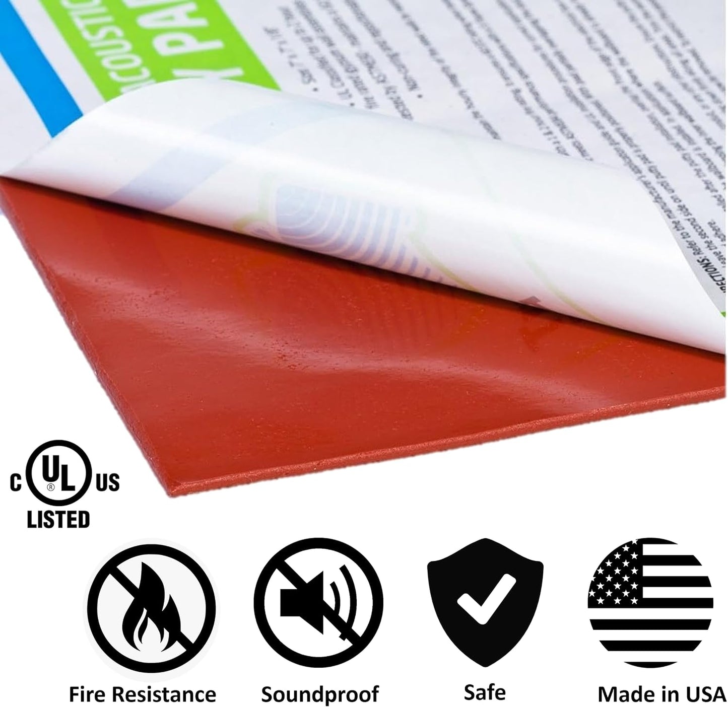 Acoustical Putty Pads - Moldable Soundproofing Pad - Fire Stop for Electrical Boxes Outlet Putty Pad, Highest UL and STC Rating - Size 7 x 7 - Pack of 3 Putty Pads - Made in USA