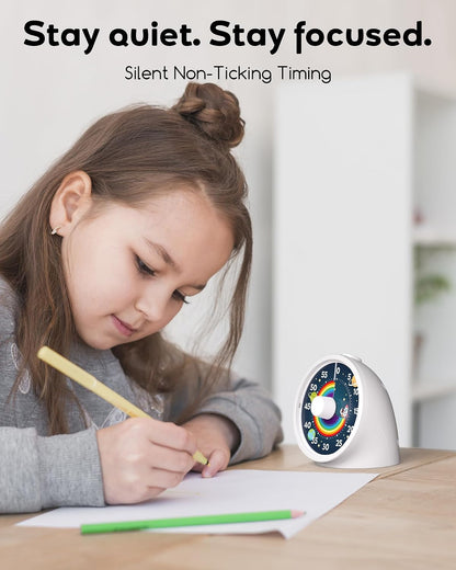 BellMan Visual Timer with Pause Button, Time Management Tool, Design for Home, Office and Gift, Rocket