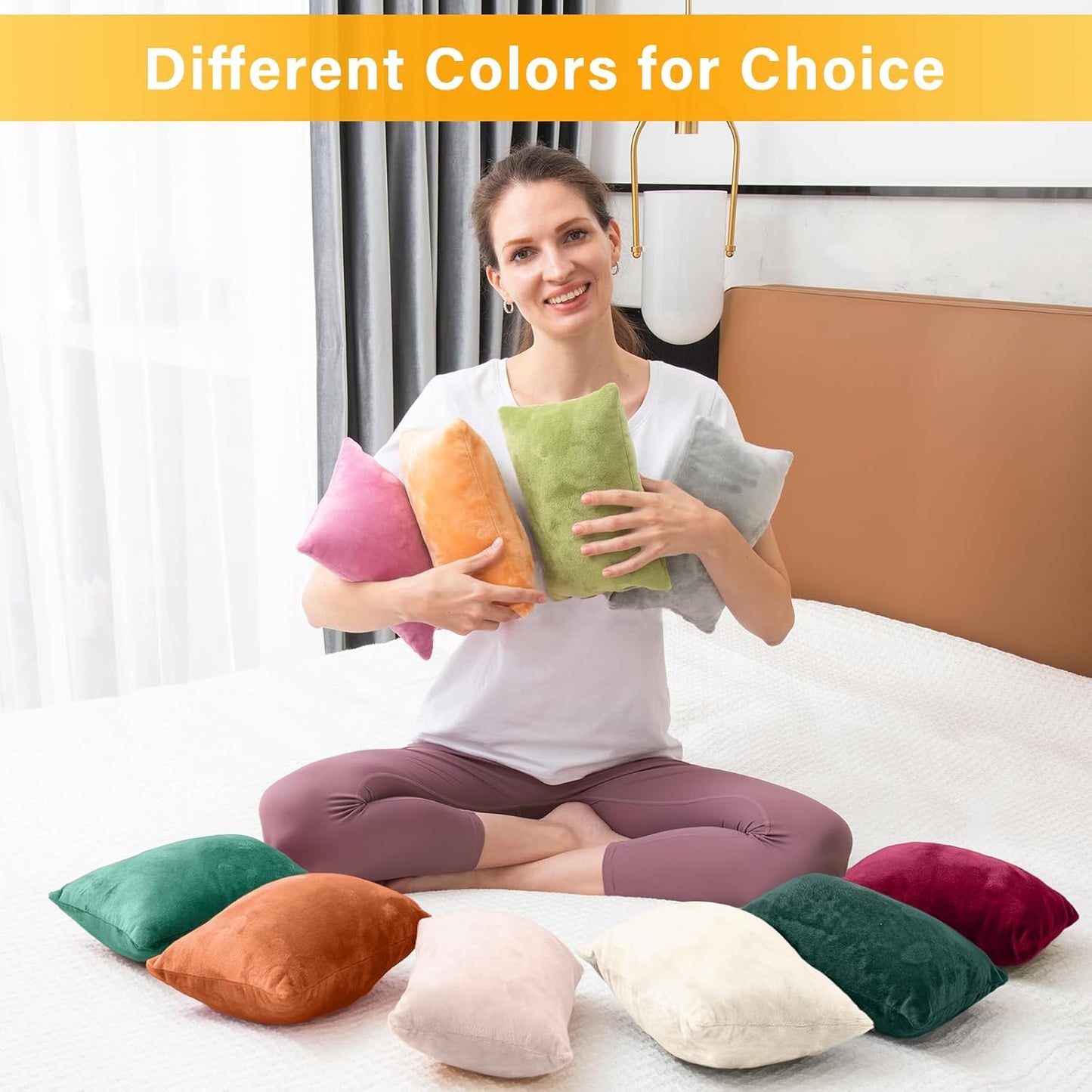 1 MIDDLE ONE 2 Pack Small Pillow, Memory Foam Mini Pillow 11 X 7 Inches for Travel, Sleeping, Nap and Neck, Knee, Lumbar Support, Tiny Cushion for Pet, Dogs (Grey)