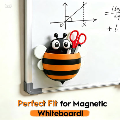 KITANIS Cute Ladybug Magnetic Pen Holder,2 Pack Magnetic Dry Erase Marker Holder,Magnet Storage Marker Pen Pencil Organizer for Refrigerator,Whiteboard,Locker Accessories