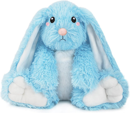 Bunny Microwavable & Weighted Stuffed Animals - 1.5 Lbs Unscented Heating Pad for Period Cramps Pain Relief and Anxiety, Cute Bunny Plush Toys Gifts for Women Girls Adults and Kids by Happy Fuel