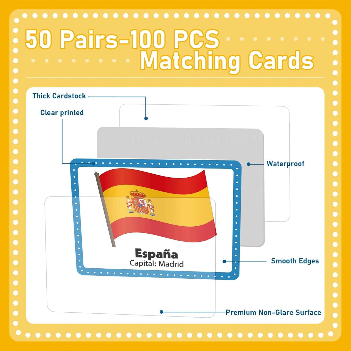 gisgfim 100 PCS Memory Matching Game Famous Paintings Concentration Memory Card for Adults Learning Educational Game A Fun & Fast Artworks Theme Matching Games