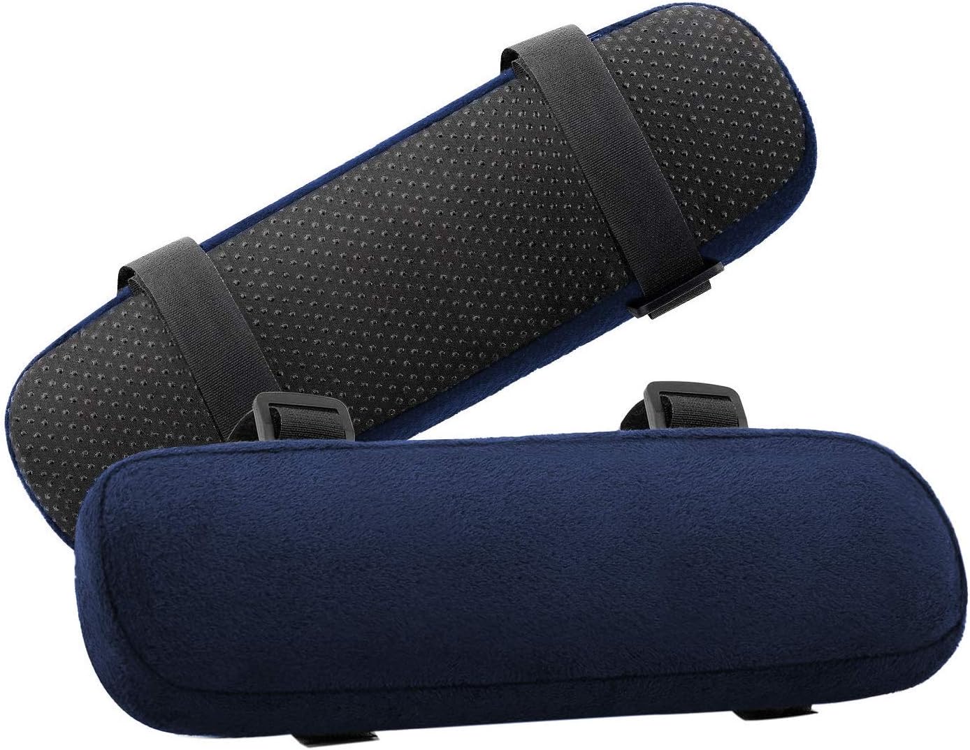 MOSISO Chair Armrest Pads, Home/Office Chair Arm Rest Covers, Black | 2 Pack Memory Foam Comfy Computer Gaming Elbow Cushion, Removable Washable Elbow, Support Forearm Pressure Relief