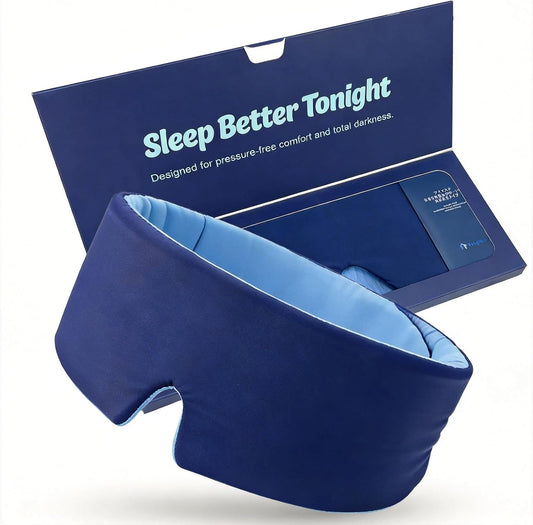 Sleep Mask for Men, Eye Mask for Side Sleepers, Hypoallergenic