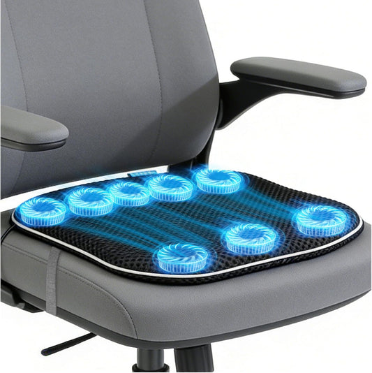 Cooling Seat Cushion with Smart Auto On/Off Sensor, USB Rechargeable Fan Cooling Seat Pad for Office Bleacher, Stadium