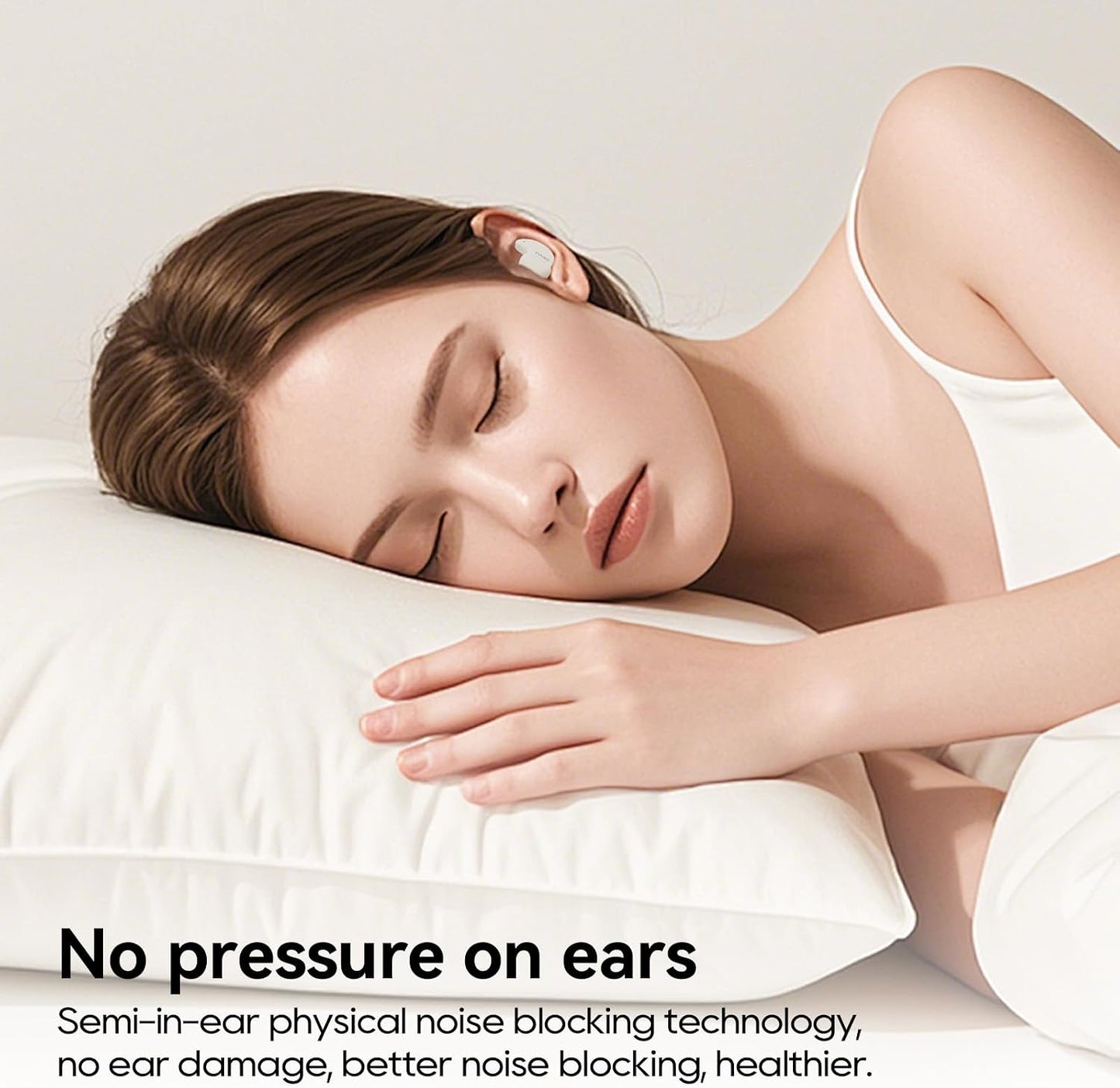 BUGANI Sleep Earbuds for Side Sleepers, Sleep Bluetooth Headphones, | Ear Buds Sleeping Wireless Bluetooth 5.4, 42H Playtime, Mini Invisible Buds for Sleeping, Hidden Earbuds for Small Ears