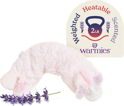 warmies Microwavable Neck & Shoulder Wrap, Weighted Neck Heating Pad, 2 lb