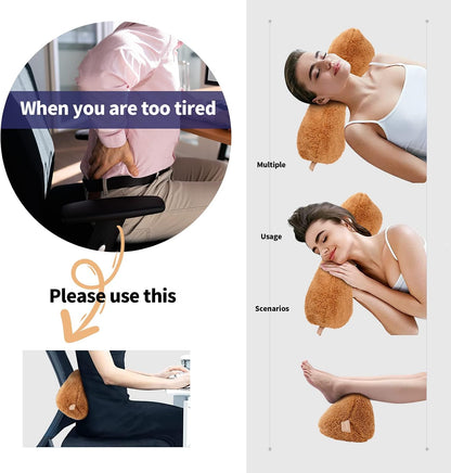Recliner Headrest Pillow, Head Pillow for Sofa, Recliner Neck Pillow, Bone Couch Neck Pillow for Pain Relieve(Grey)