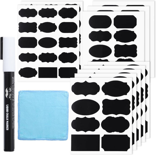 Mr. Pen- Chalkboard Labels, Assorted Shapes