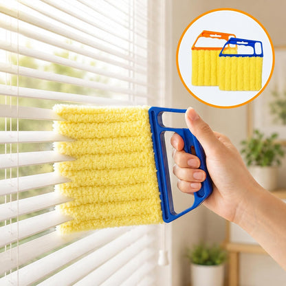2pcs Blind Cleaner Duster Tool, 7-Finger Dusting for Window Air Vent | Dusting Cleaning Brush, Dusting Cleaner Tool for Window Air Conditioner, Blinds Cleaner Microfiber Washable for Dust Dirt