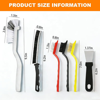 3Pcs Hard-bristled Crevice Cleaning Brush, Multifunctional Thin Gap Scrub Brush, Bathroom Cleaner Tools for Household Use, Kitchen, Window, Toilet, Grout, Faucets, Car