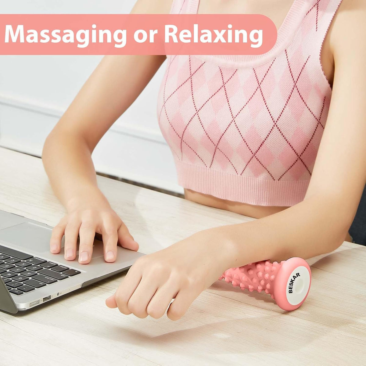 BESKAR Foot Massage Roller for Plantar Fasciitis Relief