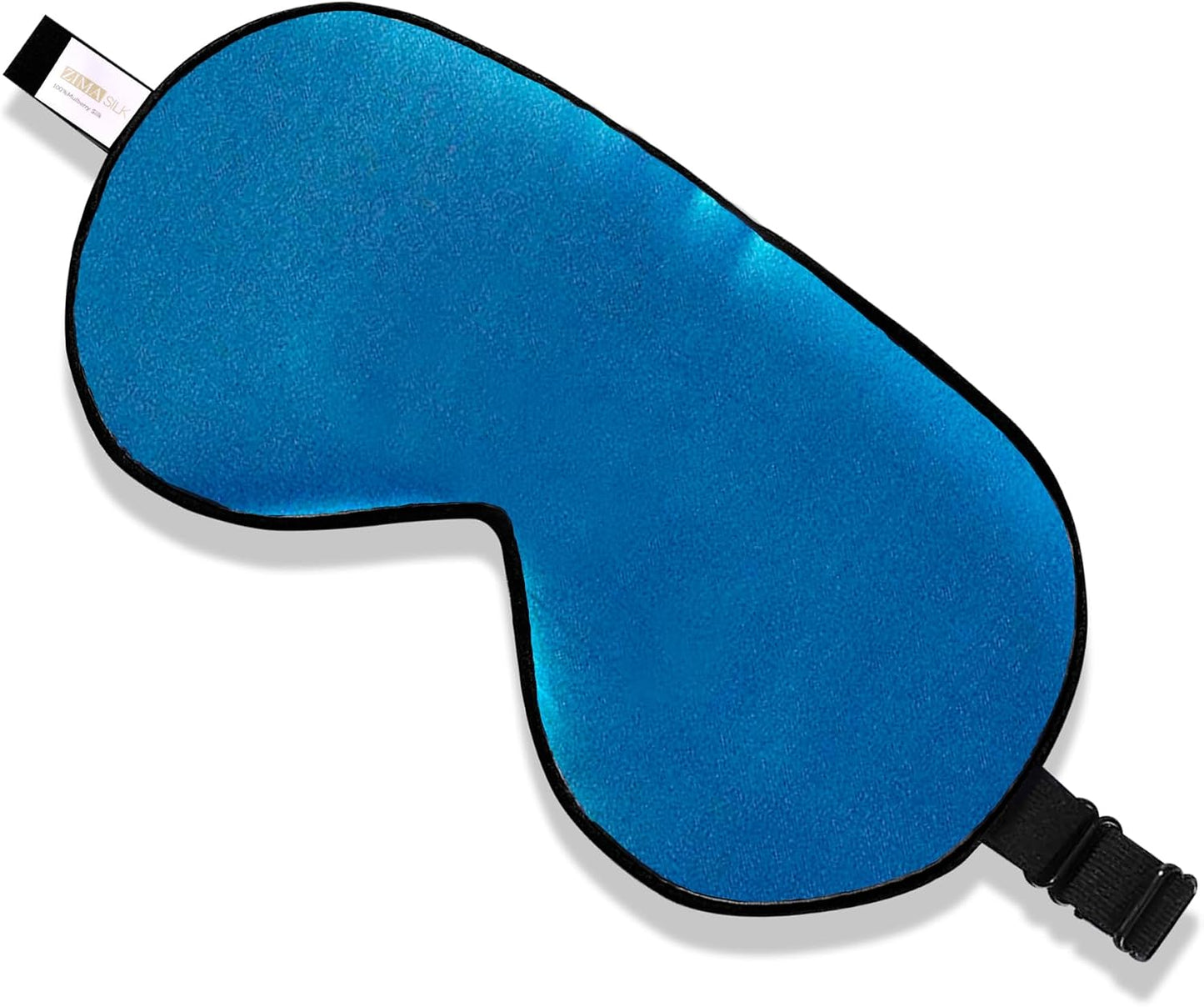 ZIMASILK Adjustable 100% Mulberry Silk Sleep Mask | Super-Smooth Soft Natural Silk Eye Mask for Sleep, Travel, Multiple Color Options ( Navy Blue )