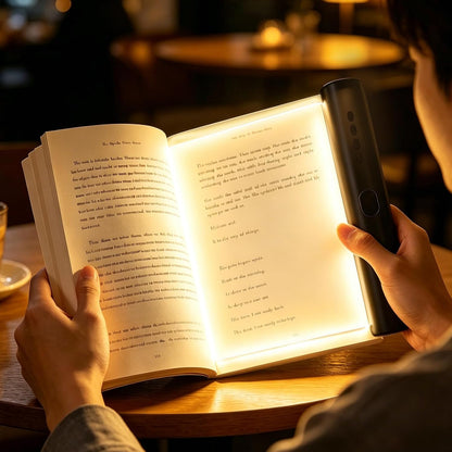 LED Book Light and Night Light 2-in-1, USB Rechargeable Reading Light for Books in Bed, 3 Color Modes, Stepless Brightness Dimming, Auto-Off Timer, Night Reading, Gifts for Book Lovers