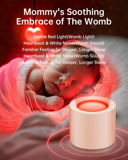 Red Light Therapy White Noise Sleep Sound Machine for Baby