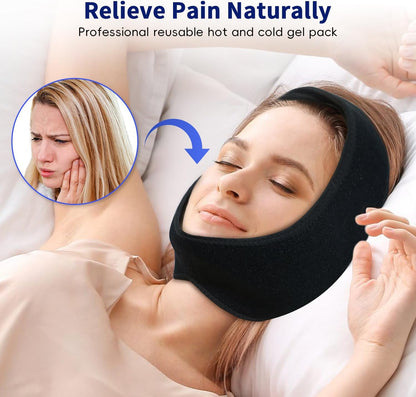 Wisdom Teeth Ice Pack Head Wrap for Pain Relief - Cold Hot Therapy for Face