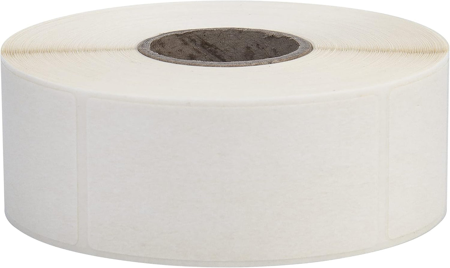 L LIKED Blank White 1 x 2 Inch Dissolvable Labels Food Rotation 3 Rolls | PFAS free, writable on glass/wood/metal/plastic. -40~150°F safe. For boxes inventory, prep info & storage