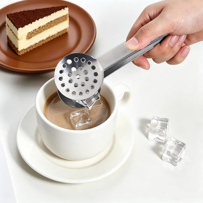 Tea Bag Squeezer Tongs,Stainless Steel Tea Bag Holders Tea Filters Round Strainer Gripper for for Gripping Tea Bag,Ice Cube,Sugar,Lemon Slices