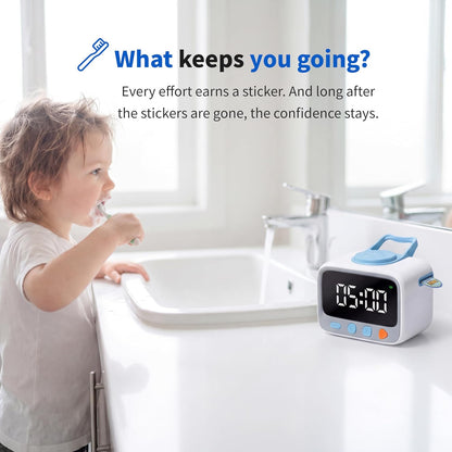 Sticker Timer Visual Countdown Timer with 200 Medal Reward Stickers for Kids Rewards, Rechargeable Digital Timer for ADHD Focus, Classroom & Homeschool Tool