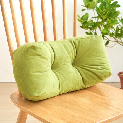 Back Pillow for Chair, Lumbar Support Pillow for Office Chair Lower Back Pain Relief Soft Cushion Car Bed Couch Sitting High Elasticity (Yellow, 35cm*16cm*20cm)
