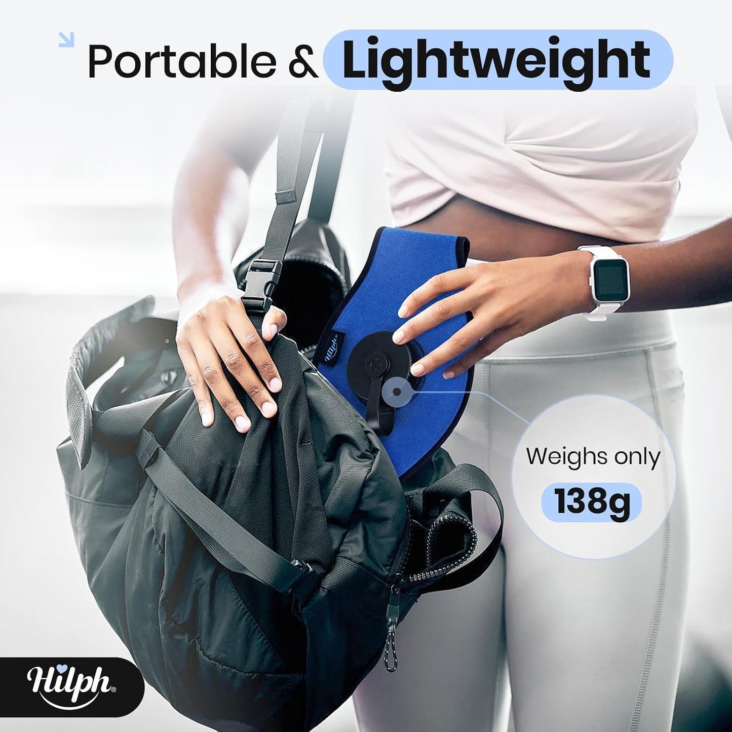 Hilph Refillable Neck Ice Pack, Wearable Neck Ice Bag, 2 Hours Long Lasting | Portable, Reusable Cold Therapy for Injuries & Surgery Recovery, Workout, Hot Weather, Hot Flashes, Outdoor Workers