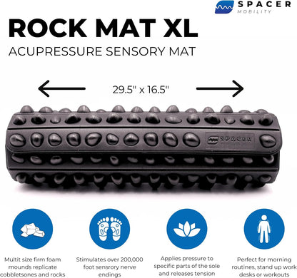 Spacer Mobility The Rock Mat Foot Massage Mat Helps Stimulate Nerve Endings, & Relieve Tension | Made with Premium Firm Foam, Releases Tension & Increases Proprioception