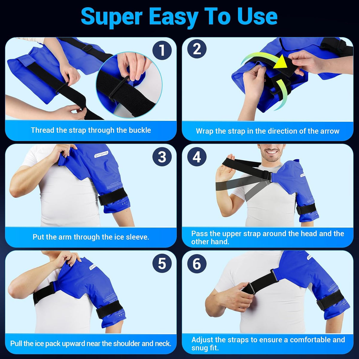 Comfytemp Shoulder Ice Pack, Rotator Cuff Cold Therapy Wrap (Large/X-Large)