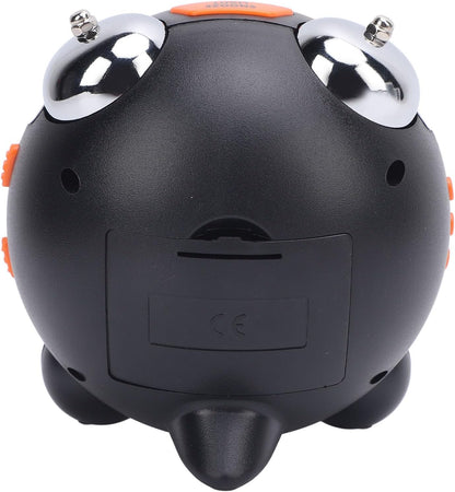 Ymiko Vibrating Alarm Clock Portable Digital Alarm Clock with LED Display for Heavy Sleepers