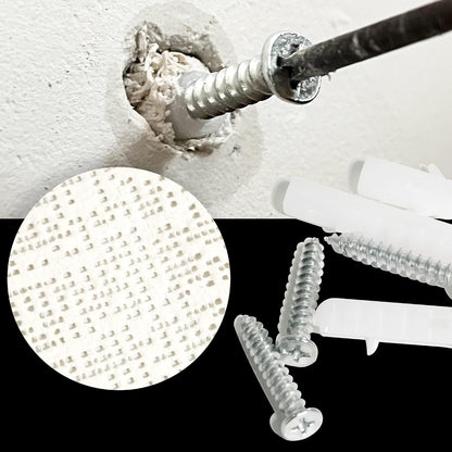20 Packs Drywall Masonry Anchor Repair Kit Quick Fix Wall Anchors | Fits Loose Wall Fixtures and Various Size Screws, Heavy Duty Wall Hole Patch Filler