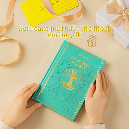 Self-Care Journal for More Happiness, Optimism, Affirmation & Reflection, Gratitude Journal with Guided Prompts, Inspirational Quotes, Mood Tracker, Undated Daily Journals for Women & Men (Pink)