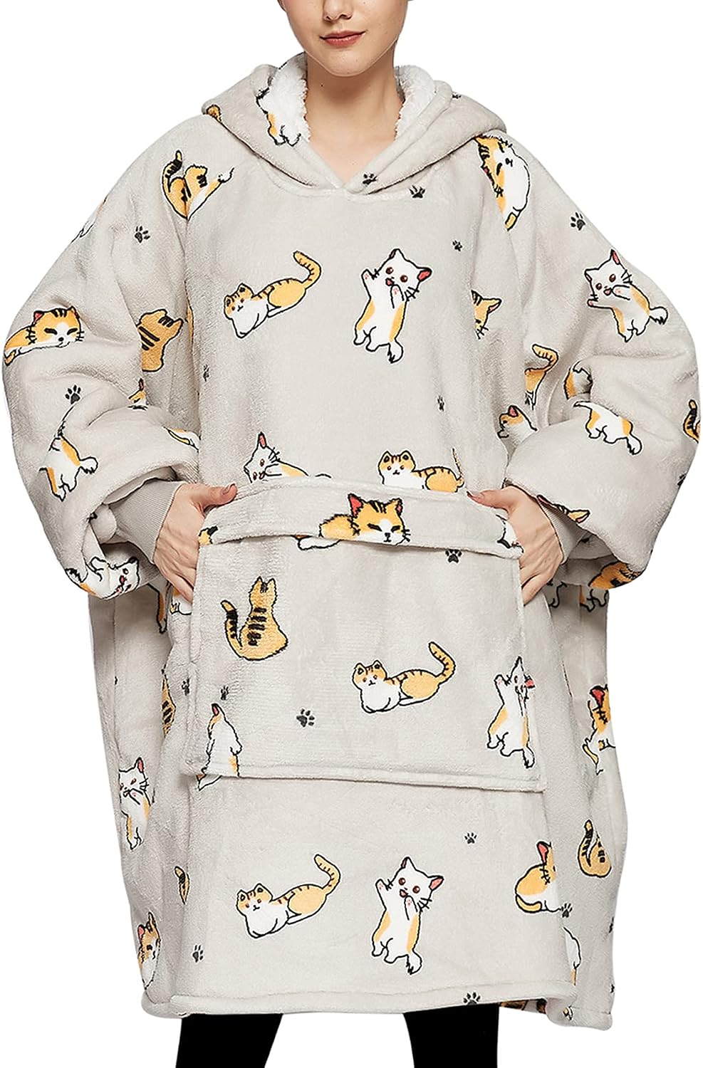 Wearable Blanket Hoodie for Adults With Pocket Strawberry Hoodie | Sherpa, Fuzzy Blanket Hoodie, Oversized Sweatshirt Blanket, Kangaroo Pouch, Cute Birthday Gifts for Sister, Cute Stuff